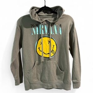 NIRVANA Sage Hoodie with Yellow Graphic